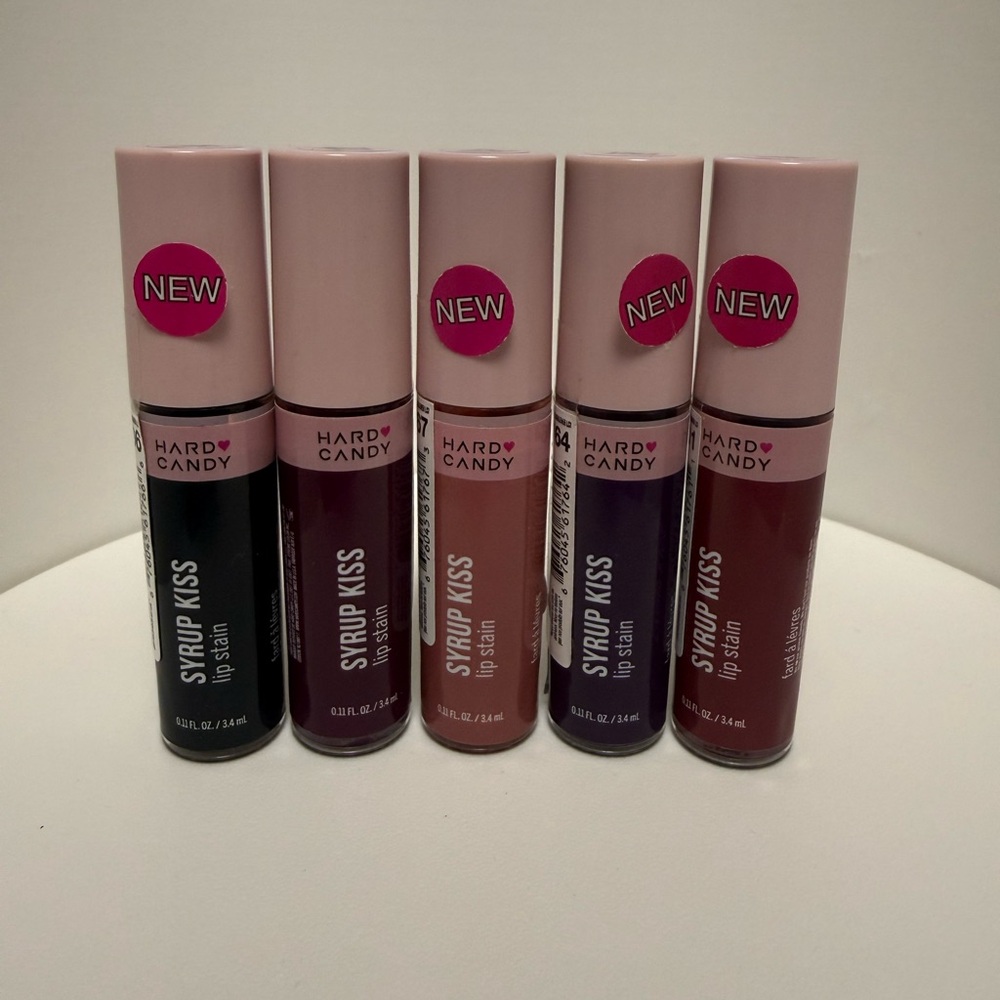 Hard Candy Syrup Kiss Lip Tint Lot of 5 – Mixed Shades – New Sealed